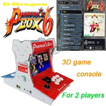 3D Мини бартоп аркадная машина коробка столешница 2 плеера видео игровая консоль Встроенный с Pandora Box 6 PCB 1300 в 1 VGA/HDMI