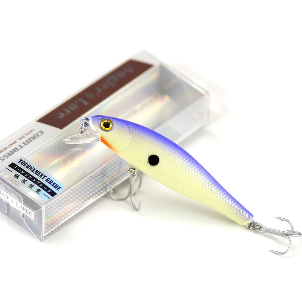 80mm 10g Countbass Floating Minnow Wobblers Lures for Fishing Rigged with Hook Size 6 Bass Chatterbait Jerk Your bait Crank Shad-1