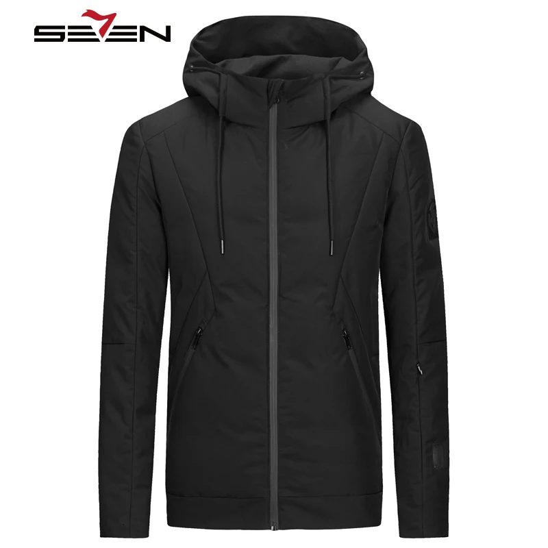 

Seven7 Brand Mens Travel Jacket Hooded Winter WarmSmart Jacket Slim Fit Casual 8 Features Waterproof Pockets Coat 113K20430