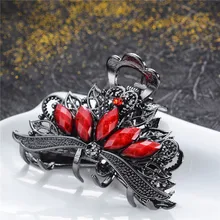 WWLB Fashion Women's Crystal Peacock Hairpin Vintage Girl Rhinestone Flower Hair Pin Barrette Hair Clip Hair Styling Accessories WWLB Fashion Women's Crystal Peacock Hairpin Vintage Girl Rhinestone Flower Hair Pin Barrette Hair Clip Hair Styling Accessories