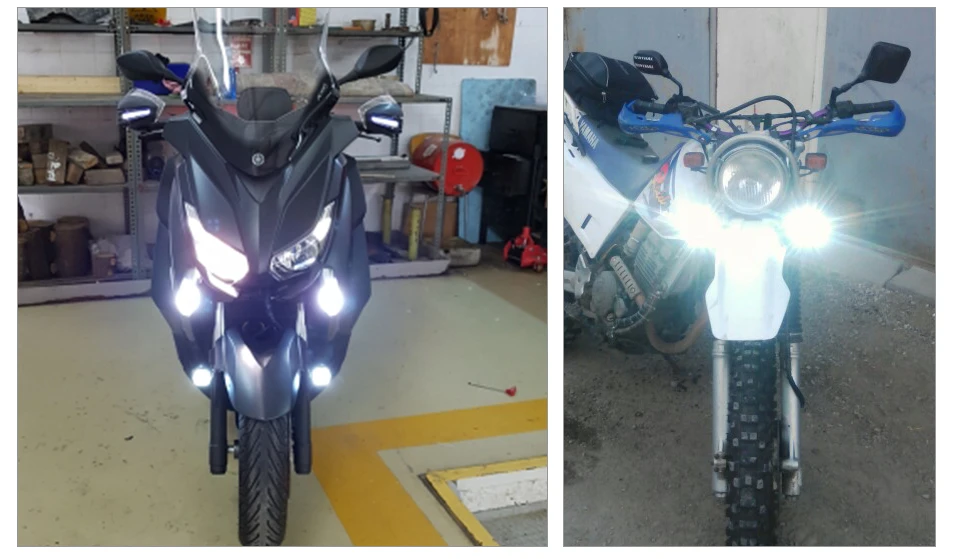 ATcomm 1 шт. H4 HS1 BA20D светодиодный фонарь для мотоцикла высокий низкий свет 6500 K белый 2400Lm 20 W 12 V светодиодные фары для мотоцикла скутера