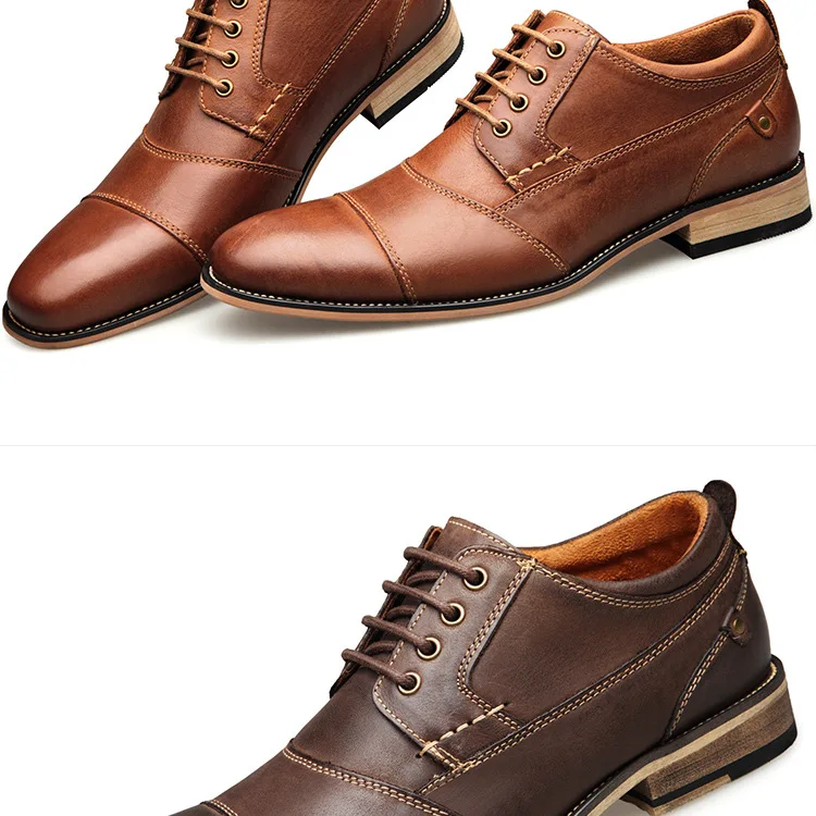 NPEZKGC/брендовая мужская обувь; высококачественные оксфорды в британском стиле; Мужские модельные туфли из натуральной кожи; деловая официальная обувь; мужская обувь на плоской подошве