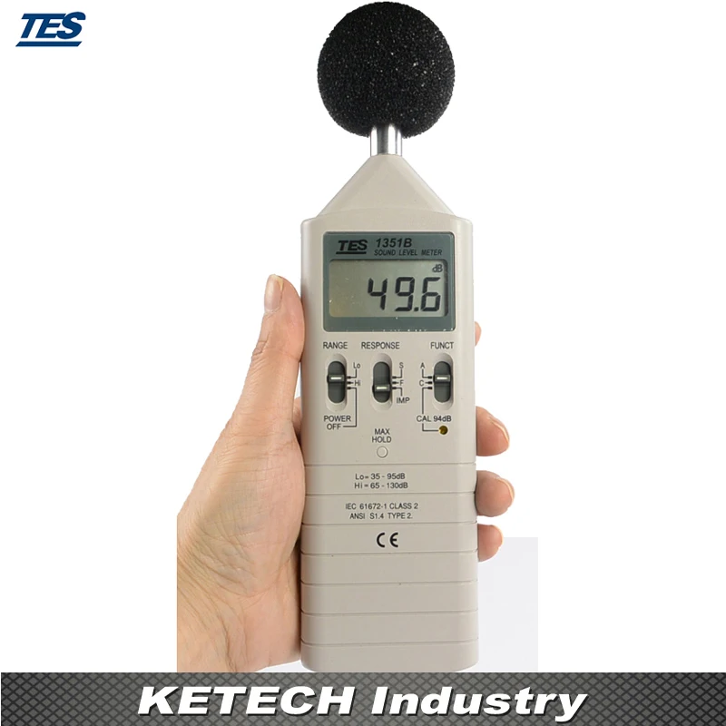 

Digital Sound Level Meter 31.5Hz to 8KHz TES-1351B