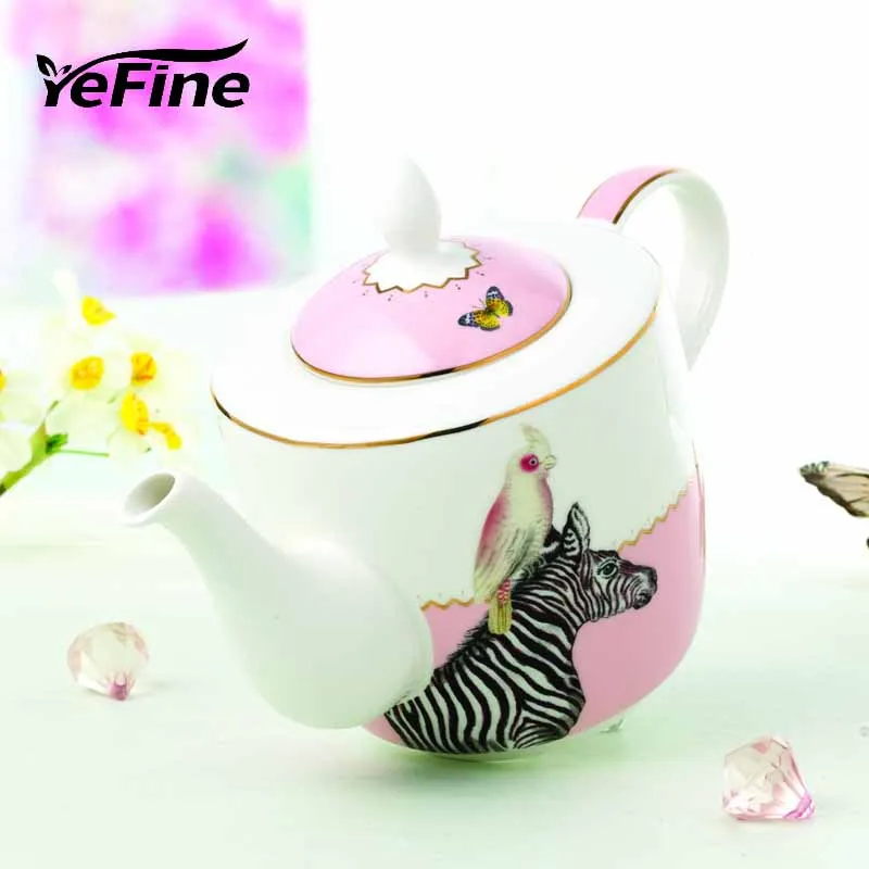 

YeFine Large Capacity Ceramic Coffee Pot Porcelain Tea Pots Kettle 1200 ML