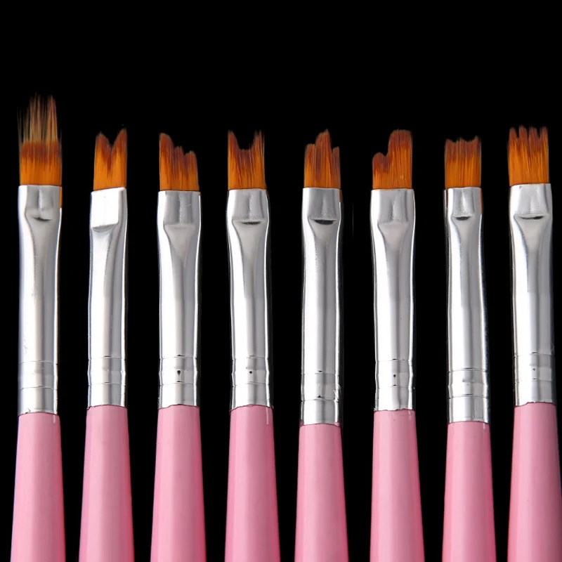 

8Pcs Nail Art Brush Nail Pen Set for Manicure Gradient Color Tips DIY Painting Drawing Pen @ME88