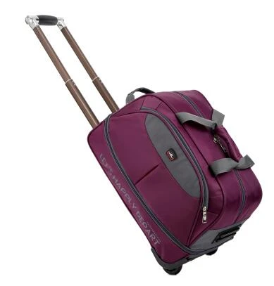 Bolsas de equipaje de viaje con ruedas para mujer y hombre, Maleta rodante,  bolsa de viaje con ruedas - AliExpress