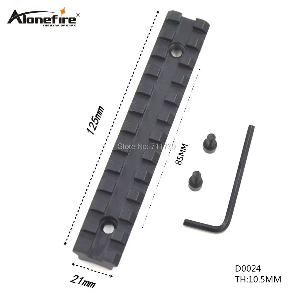 Alonefire Тактический Спортивная планка Вивера прицела винты+ ключ, дюймовый стандарт Принадлежности для охоты Ширина 21 мм Длина 125mm-D0024