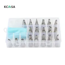 36 шт. Нержавеющая сталь кремовая глазурь Трубопроводов Сопла Торт Кондитерские наконечники для выпечки DIY украшения набор инструментов+ 12 кондитерский мешок+ 2 Conver