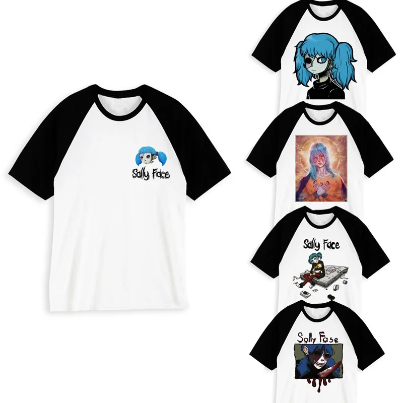 

2019 game New tshirts sally face Men/Women sally-face Fashion t shirts man Hip Hop Short t-shirt male funny