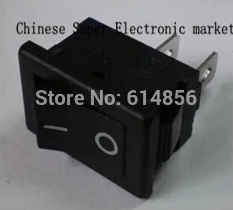 

20PCS ON / OFF Rocker Switch, 117S 2-Pin 250V3A 125V6A ON-OFF Black Plastic Connectors 2 Pin IC