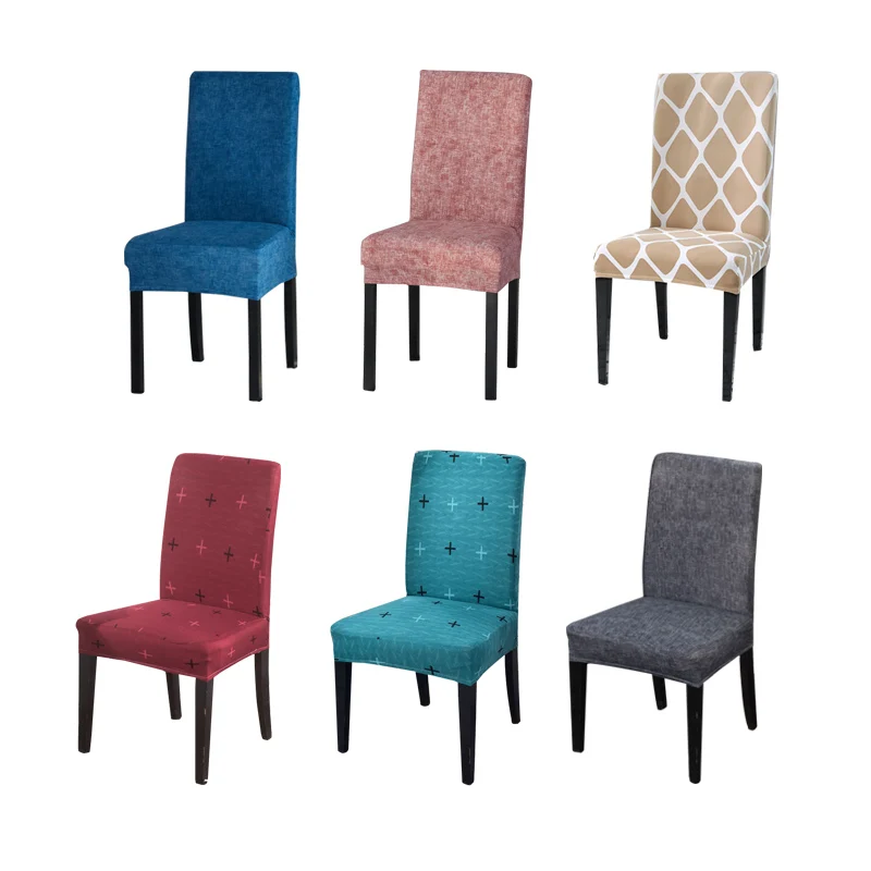 

1PC Geometric Chair Covers Spandex Office Seat Cover Removable Painting Slipcovers Chair Covers for Weddings housse de chaise
