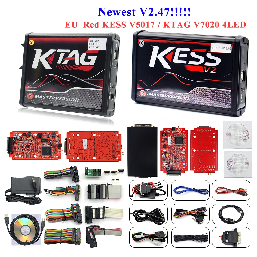 SW V2.47 EU Online для Kess V2 V5.017 5,017 kлюкс 2,47 неограниченный Дополнительный протокол OBD2 менеджер тюнинговый комплект ECU чип тюнинговый инструмент