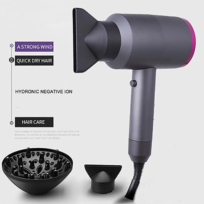 

Household Hammer Hair Dryer Constant Temperature Hot and Cold Air Blower does not Hurt Hair Negative Ion Hair Dryer EU US Plug