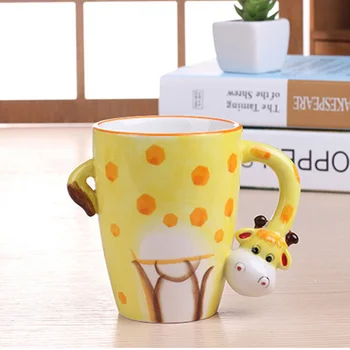 

Creative Cute Animals Style 3D Ceramic Mugs Drink Milk Coffee Tea or Juice with Cute Moring Mug SH112