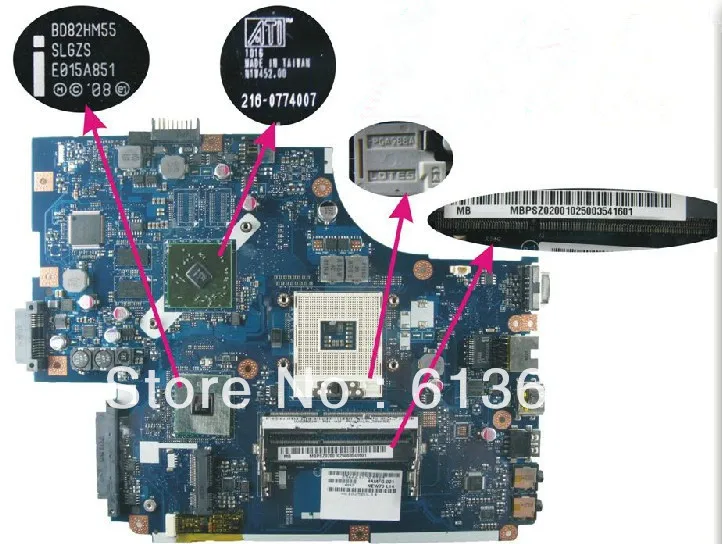 Wholesale for Acer aspire 5741g 5742g laptop Motherboard LA 5891P