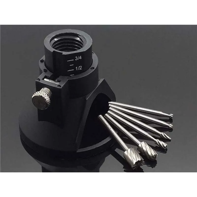 

7Pcs Set Dremel Routing Milling Rotary File Wood Carving Carved Knife Cutter Tools Accessories + Locator Located Horn