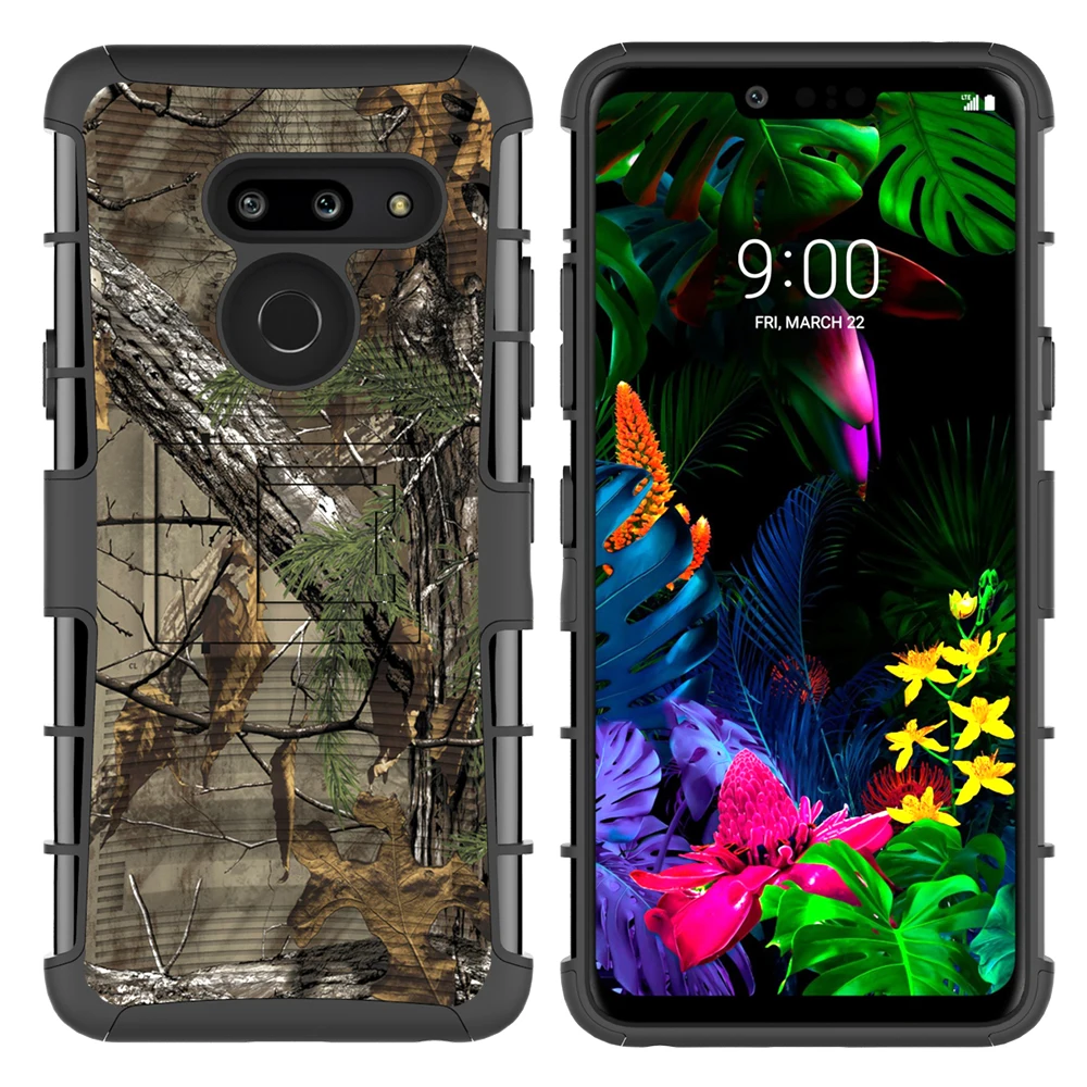 

Conelz LG G8 ThinQ Case, LG G8 Case, Hybrid Shockproof Heavy Duty Full Body Protective Case Rugged Holster Cover with Kickstand