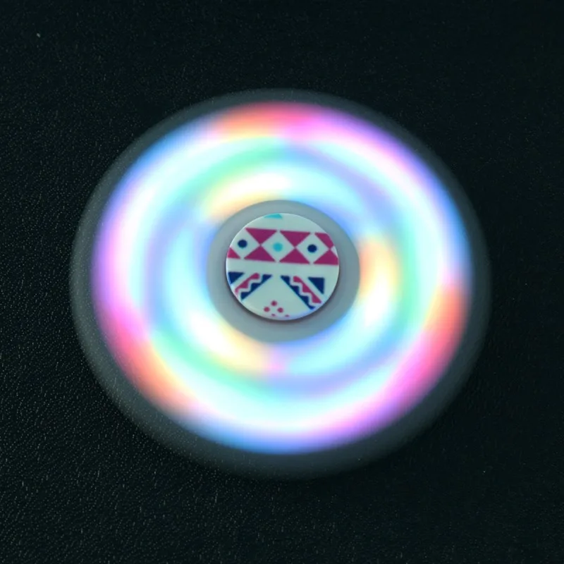 

Colorful Led Light Fidget Hand Spinner  For Autism and ADHD Fidget Spinner Anti Stress Gift Toy 1 Mins Rotation