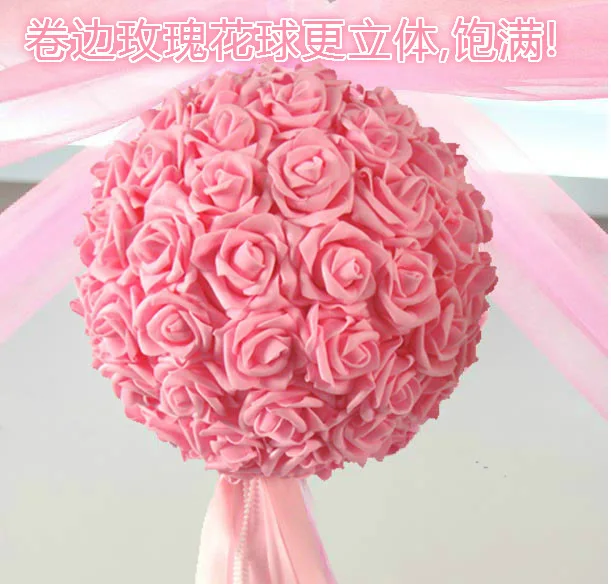 Hot Sale!! 27cm Foam Rose Ball Wedding Flower Decoration Wedding Supplies *Free Shipping*