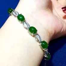 Ретро тайское модное серебро S925 стерлингового серебра кулон, природная яшма Nobel Для женщин браслет для женщин