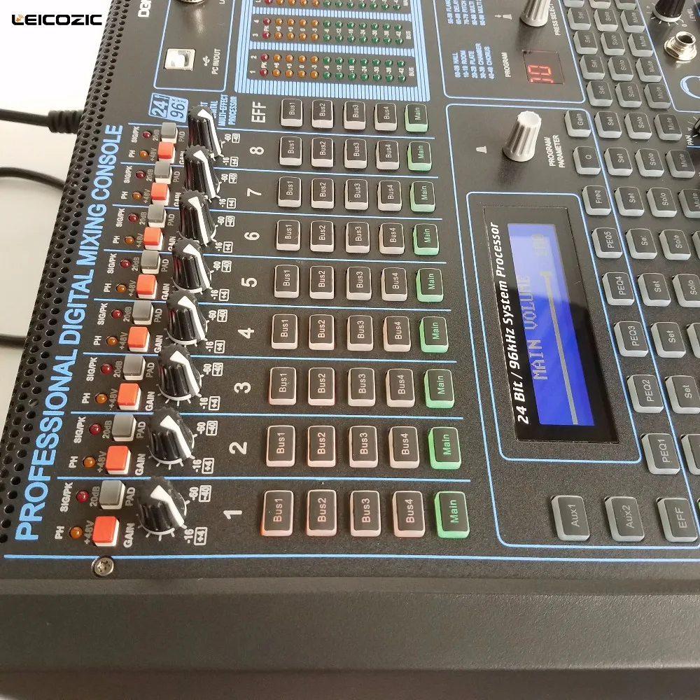 Leicozic 8-channel digital mixers professional