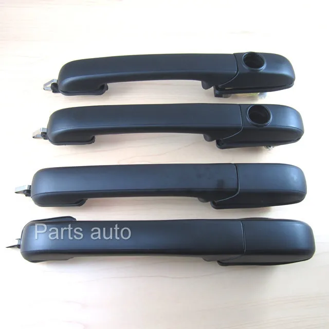 4x a Set Black Outer Pull Style Door Handle For VW 85 1992 4 Doors MK2