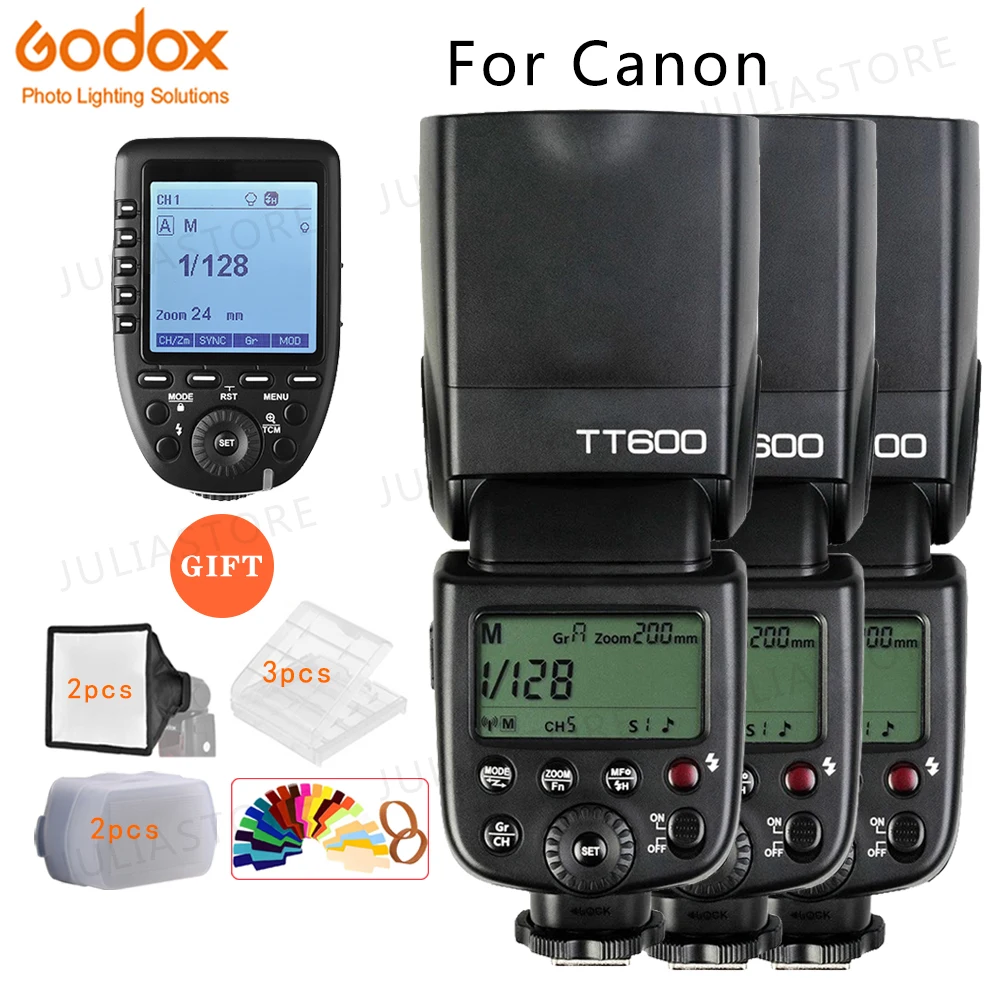 

Godox TT600 XPRO-C 2.4G Wireless TL HSS 1/8000s Speedlite Flash + X1T-C 2.4G Wireless TTL Trigger for Canon Camera