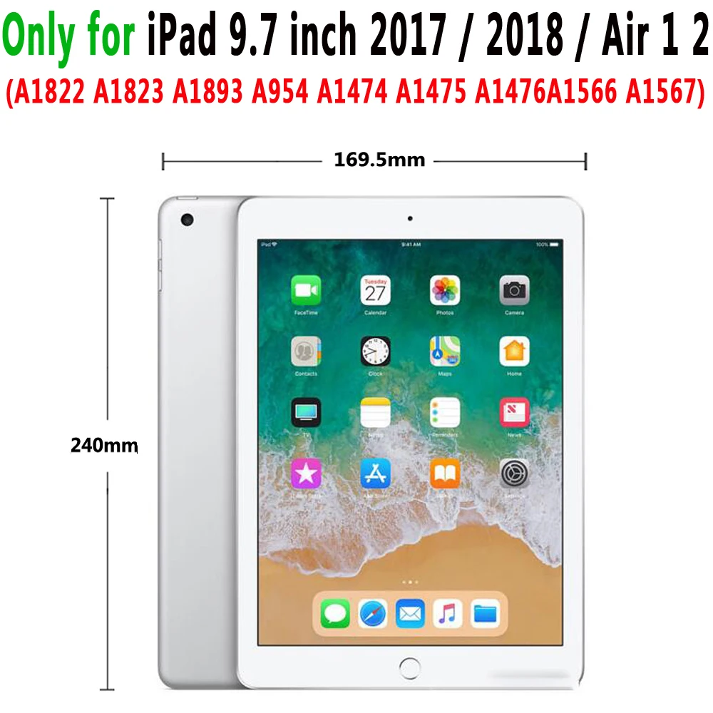 Модный чехол с цветами для нового Apple iPad 9,7 A1822 A1893, раскрашенный флип-чехол с магнитной застежкой для iPad Air 1 2 iPad 5 6