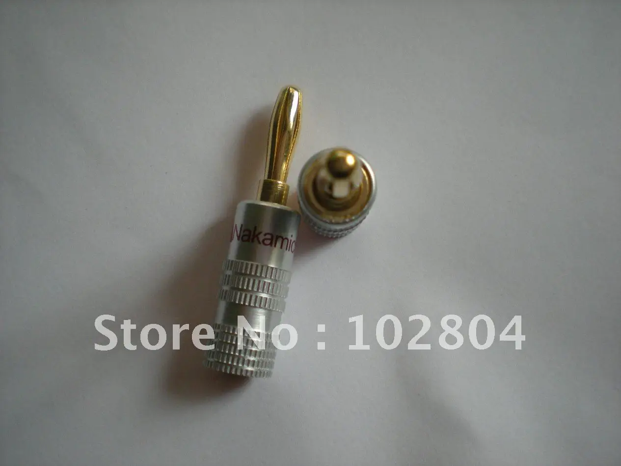 

Nakamichi Banana Plug Gold Plated Speaker Connector 4 pcs per Lot Red and Black Color