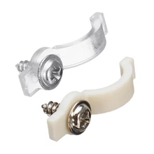 Smuxi 50 шт. светодиодный светильник монтажные кронштейны 8 мм Крепления светодиодной ленты зажим для 3528 светодиодные ленты+ Винтовые Цоколи