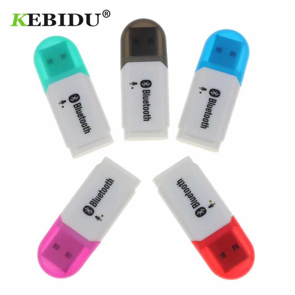 Kebidu Mini USB Bluetooth 5,0 приемник беспроводной адаптер аудио стерео автомобильный комплект с микрофоном для компьютера Автомобильный плеер динамик