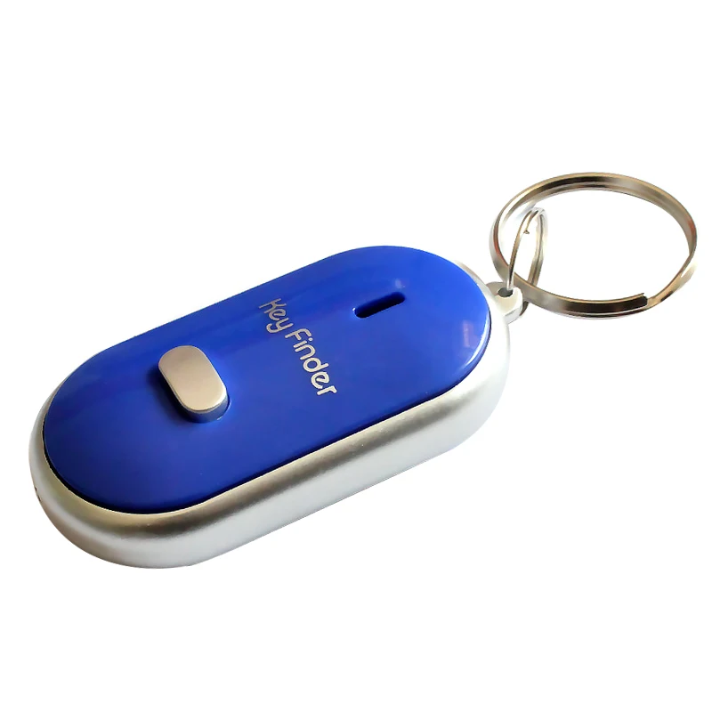 LED Key Finder Locator Find Lost Keys Chain Keychain Whistle Sound Control Plastic Wireless Whistle Key Finder Locator Tracker