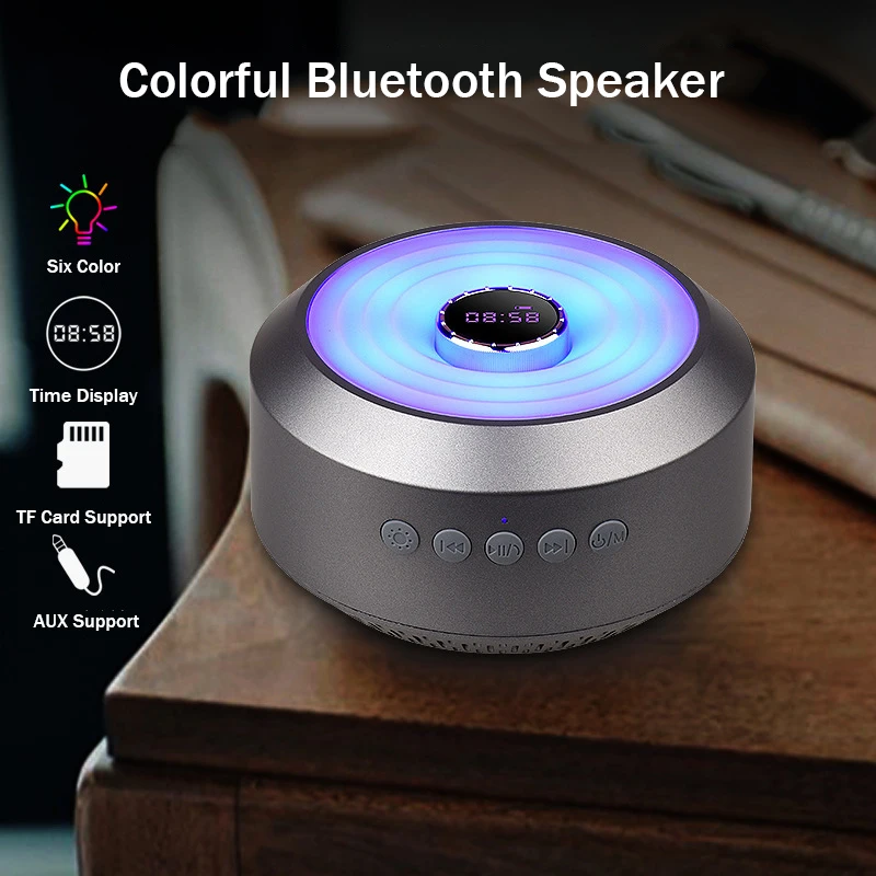 Мини Bluetooth часы Портативный динамик бас стерео сабвуфер автомобильный с