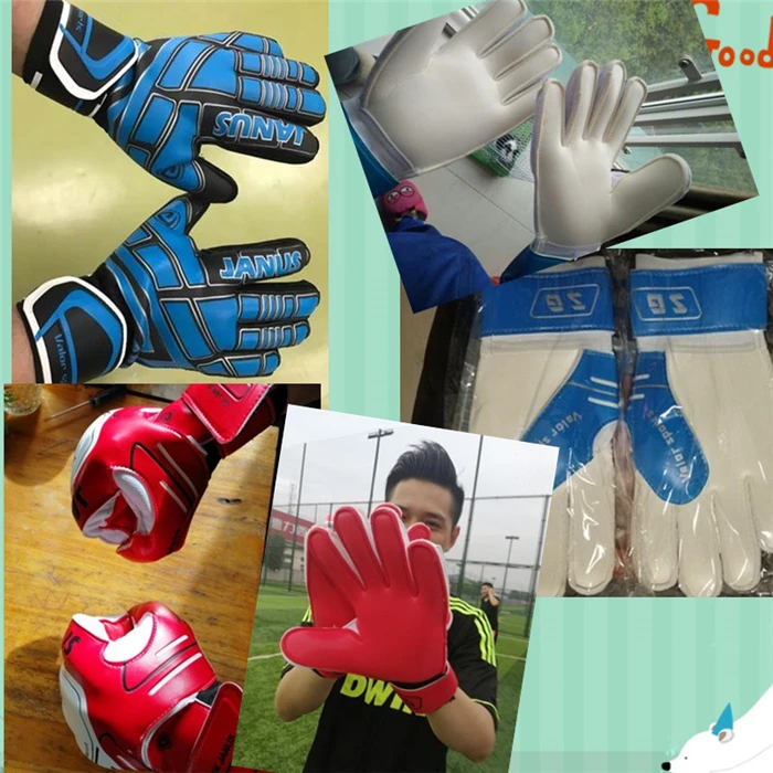 Профессиональные латексные вратарские перчатки, футбольные тренировочные Утепленные перчатки, футбольные вратарские перчатки