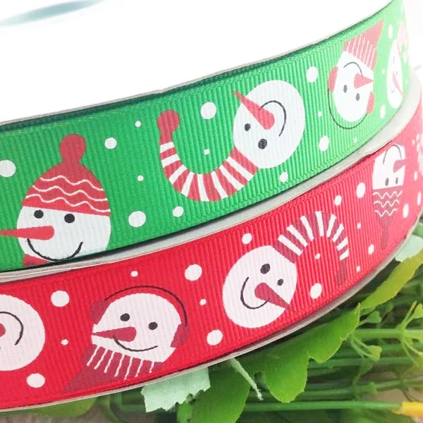 5YD смешивания Санта Клаус " Рождество Зеленый Grosgrain ленты x'mas/craft/лук