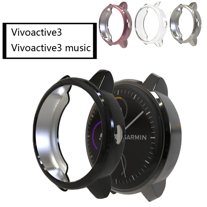 ТПУ чехлы для garmin vivoactive 3 музыка Смарт часы Защитные Чехлы Чехол протектор мягкие