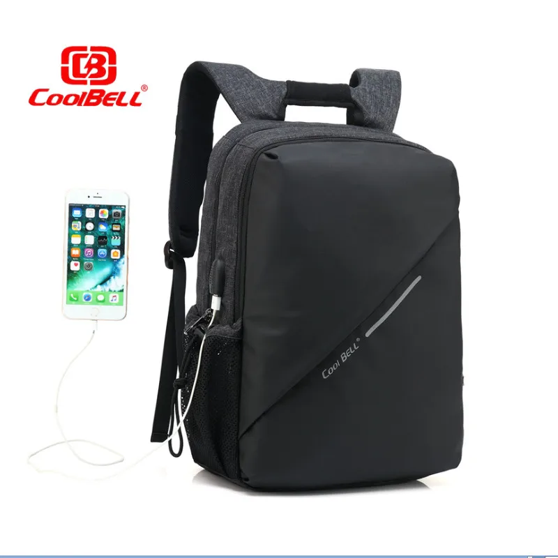 

CoolBELL Laptop Backpack 15.6 Inch with USB Port Men Mochila Notebook Multi-functional Travel Bag For Macbook business design