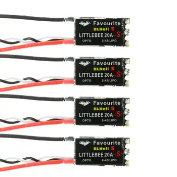 

4pcs Racing Drone Quadcopter Multicopter FVT LittleBee BLHeli_S SPRING 2-6S 20A ESC DSHOT Speed Controller for QAV-X Loki FPV