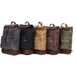 Холст Для мужчин рюкзаки для Для мужчин Дорожная сумка большая емкость на молнии мужской рюкзак для подростков рюкзак фиолетовый/armygreen