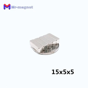 

200Pcs F15x5x5mm Magnetic Materials Neodymium Magnet Mini Small Block Square Magnet New 15*5*5mm magnets 15x5x5
