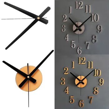 

2019 Best Selling Free Shipping Fashion Home Back In Time True 3D Stereo Diy Metallic Wall Clock