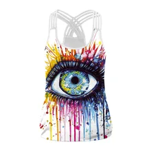 Женщин Сжатия Стретч Бег Йога Топы Футболки Без Рукавов Танки Дышащий белый Жилет Тренажерный Зал Фитнес-Тренировки