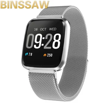 

BINSSAW Y7 Heart Rate Blood Pressure oxygen Monitor IP67 Waterproof Smart watch Fitness tracker Smart Band Watch for Men women