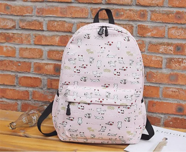Pink cat backpack