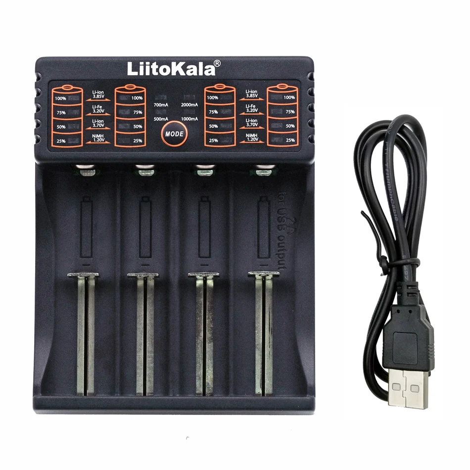 Новый liitokala lii-402 18650 батарея зарядное устройство 1 2 V 3 7 AA/AAA 26650 16340 25500 NiMH литиевая