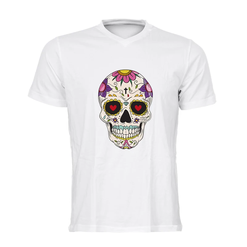 Sugar skull Parches Ropa украшение одежды аксессуары Diy дизайн моющийся принт на футболке Железный На заплатках