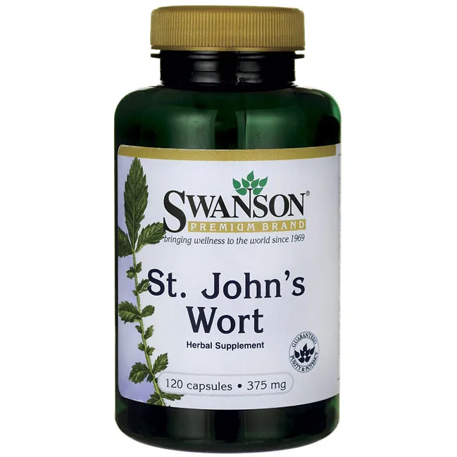 

Free shipping Swanson St . John s Wort Herbal Supplement 375 mg 120 capsules