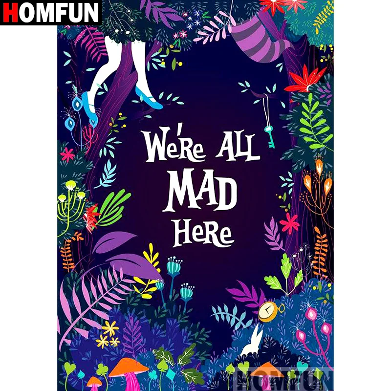 

HOMFUN Full Square/Round Drill 5D DIY Diamond Painting "Letter pattern" 3D Embroidery Cross Stitch 5D Home Decor A13139