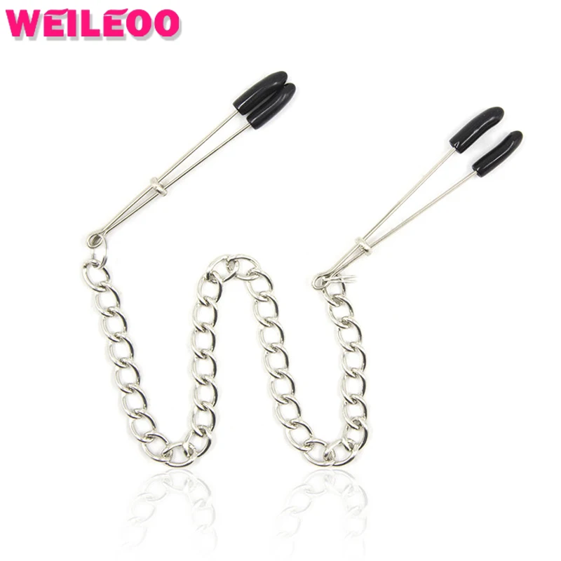 long clips nipple clamps chain slave bdsm font b sex b font font b toys b
