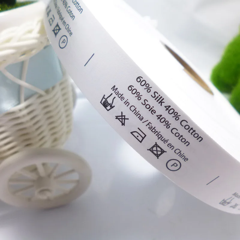 (1000 pieces/pack) customized non woven Printed Label tapes with brand